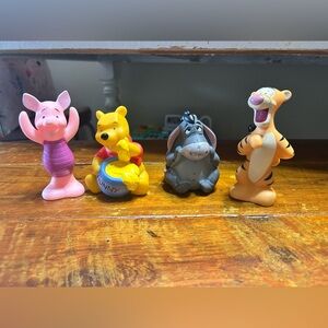 Winnie the Pooh & Friends Kids Toy Figure Set - Yellow, Pink, Gray, Orange